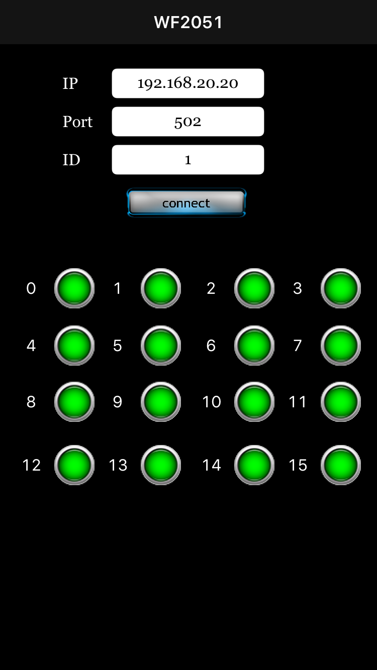 WF-2051 wireless I/O with iOS App